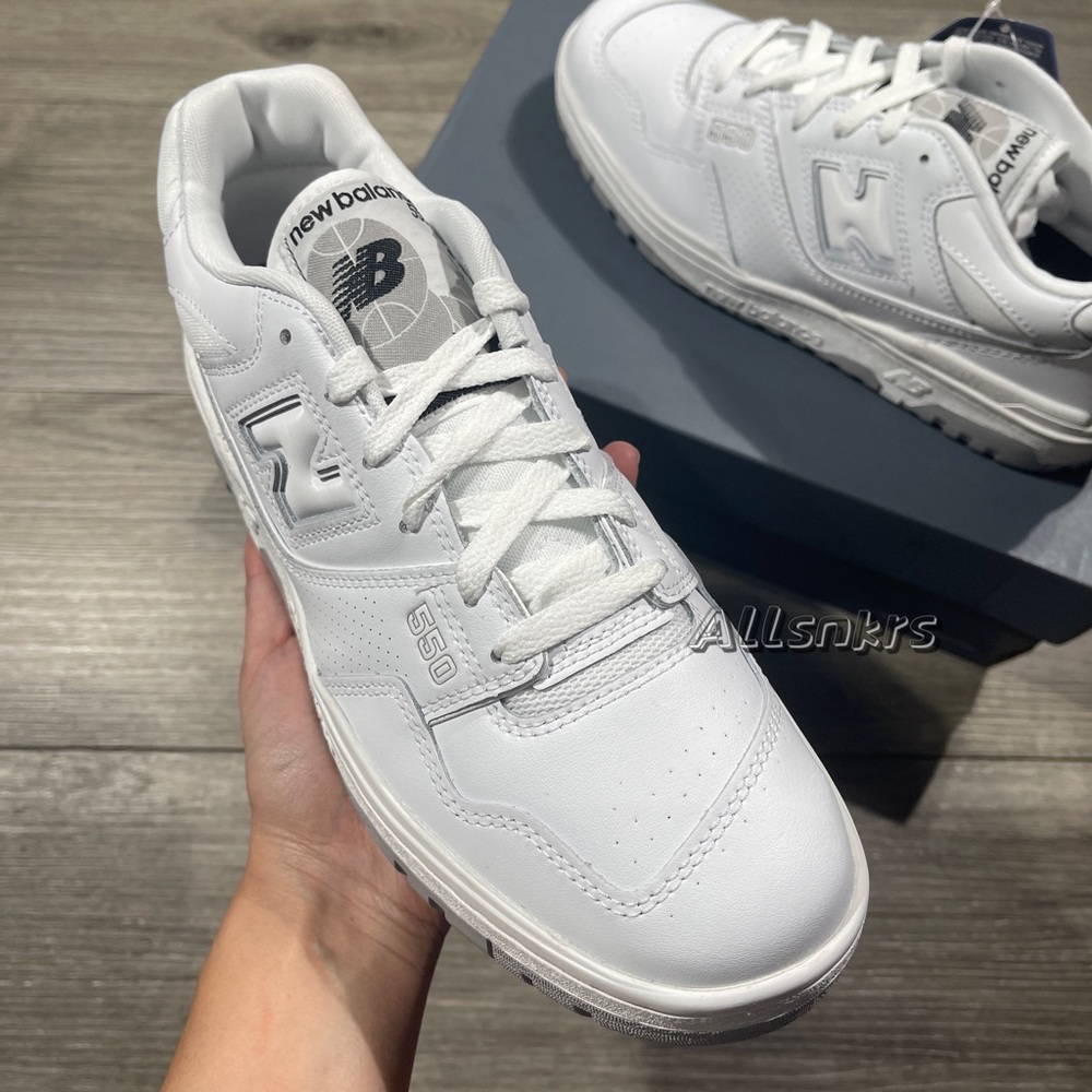 New Balance 550 White Grey Classic - Picture 2 of 9